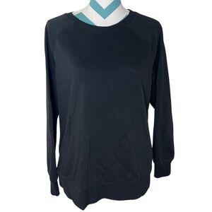 Athletic Works Black Long Sleeve Crewneck Sweater ꕥ
